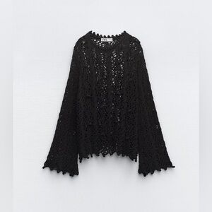 Zara crocheted sweater